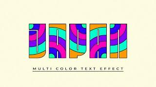 Easy Multicolor Text Effect - Affinity Designer Tutorial