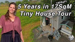 DIY Tiny House Tour | 17m²/ 180SqFt Eco-Friendly Home Built with Recycled Materials