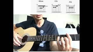 Wicked game by Stone sour guitar tutorial, (acoustic version)