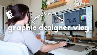 day in the life of a $100K+ graphic designer (client logo and posting content)