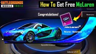 HOW TO GET FREE MCLAREN IN BGMI | FREE MCLAREN MASTERPIECE | NEW MCLAREN CRATE OPENING | MCLAREN