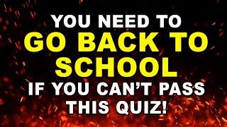 It's BACK TO SCHOOL If You Can't Pass This Quiz! | Ultimate Trivia Quiz Round 98