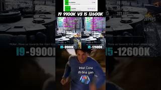 i9 9900k vs i5 12600k #cpu #intel #pc #pcgaming #gamingpc #fyp