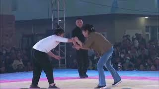Girl vs Girl Freestyle Traditional Wrestling Full Kushti Strong Girl with Weightlifting Background