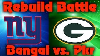 Madden 17 Rebuild Battle Packers vs Giants! Bengal vs Jeromepkr!!