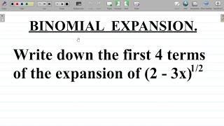 Binomial Expansion Mathematics Test Question & Solution: Binomial Theorem For Rational Index(Power)