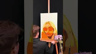 Painting Miley Cyrus in Pop Art