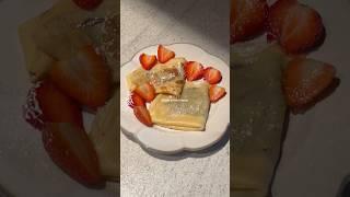 Single serve crepes recipe #baking #crepes