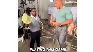 The Rock & Kevin Hart - Tortilla Slap Challenge  Try not to laugh 