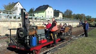 Draisinenfahrten auf der Thüringer Oberlandbahn am 15.Okt.2017