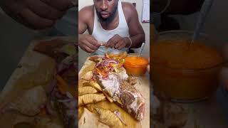 Fry whole Snapper with roasted breadfruit