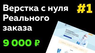 Адаптивная верстка шапки сайта html css | Header сайта | Верстка сайта с нуля #1