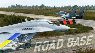 MiG-29 CAS 2-Ship - Operating From a ROAD BASE | Defending Maykop | DCS