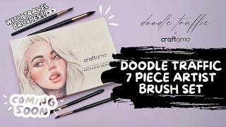 Doodle Traffic X Craftamo Paint Brush Set | Craftamo