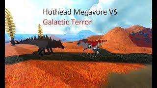 Roblox Dinosaur Simulator - Hothead Megavore VS Galactic Terror