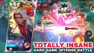 LING LORD SHEN ( totally insaaaane!! ) HARD GAME INTESE BATTLE GAMEPLAY Ling Mobile Legends