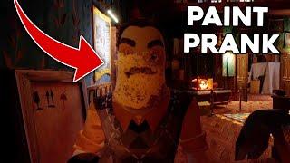 PAINT PRANK on NEIGHBOR | HELLO NEIGHBOR 2 PRANK #shorts