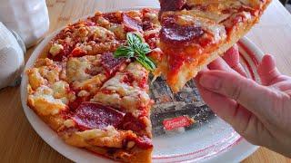  Real Italian pizza without kneading or yeast! Tasty, easy and fast!