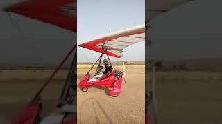 Microlight trike training and flying glider paragliding at Kalar Kahar Pakistan