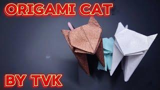 HOW TO MAKE ORIGAMI CAT | EASY ORIGAMI CAT