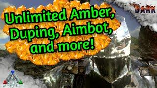 Ark Mobile How to HACK! Unlimited AMBER, How to DUPE, AIMBOT, and more! Ark Mobile April Fools!