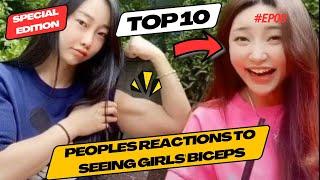 10 PEOPLE who REACT when they see GIRLS' BICEPS --- PART 2 --- #ep08