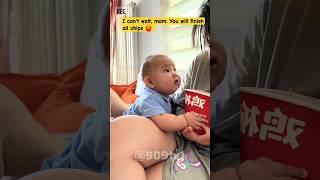 I can't wait, mom. You will finish all the chips . #baby
