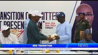 EDO TRANSITION: APC Cttee. Presents Report To Governor-Elect, Monday Okpebholo Ahead Inauguration