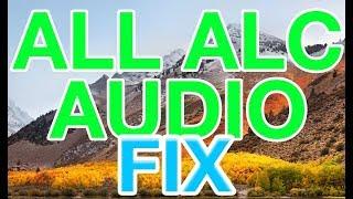 High Sierra All ALC Audio FIX | Fully Working | For Kaby Lake SkyLake & Older