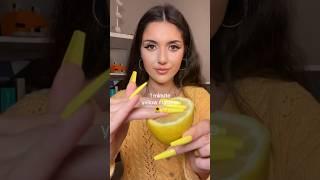 1 minute yellow makeup asmr  #shorts #asmr #shortsvideo