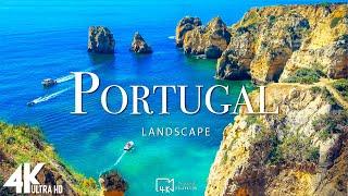 FLYING OVER PORTUGAL (4K Video UHD) - Peaceful Music With Beautiful Nature Video For Relaxation