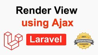 How to Render View with Data using Ajax in Laravel - Render view using Ajax in Laravel