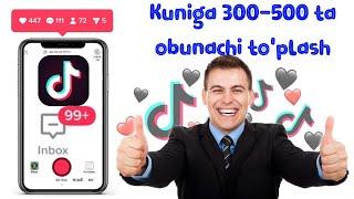 Tik Tokda podpischik ko'paytirish yangi usuli | obunachi yigish | Tiktok 2023