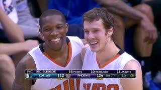 12/23/14: Bledsoe grabs rebound from Dragic for triple-double