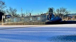 # 179 Narrowboat Stuck in An Arctic Blast!
