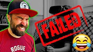 VR FAILS - FitProVR Reacts! FUNNY! Try Not To Laugh!