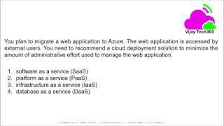 Azure Fundamentals Practice Questions || #AzureFundamentals #AZ900  @Vijay Tech360 ​