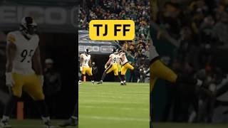 TJ WATT FORCED FUMBLE  (AND A STEELERS RECORD) #PITvsPHI on FOX #steelers #nfl #shorts