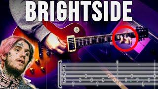 How to Play "Brightside" by Lil Peep on Guitar [TABS/Guitar Lesson]