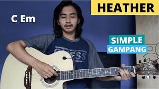 EASY GUITAR CHORDS (Heather - Conan Gray) (Guitar Tutorial) Simple Chords!