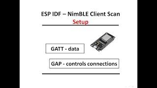 1 - NimBLE Bluetooth setup project for ESP32 in ESP IDF environment