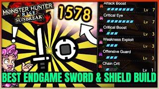 Sunbreak Best Sword & Shield Build - Highest Damage Possible & More - Monster Hunter Rise Sunbreak!