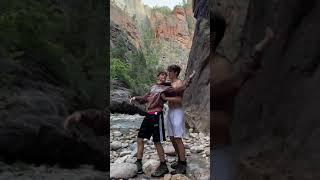 Do you like my hiking outfit ? #hiking #boys #utah #usa #zion #youtube