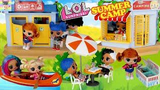 SUNNYHILL LOL SUMMER CAMP - Summer Fun Adventures LOL Surprise Toddlers Barbie Playmobil Campground!