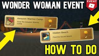 [EVENT] Amazon Warrior Camp and Hidden Beach|| Wonder Woman: The Themyscira Experience|| Roblox