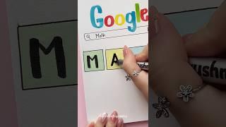 Simple and Beautiful Front Page Idea: Math  #shorts #halyncalligraphy #frontpage