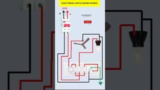 Eight model switch board wiring #electricalwork #electrical #industrialelectrician #electricalswitch