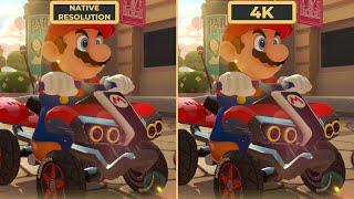 Mario Kart 8 Deluxe Native Resolution vs 4K Resolution RX 6700 XT