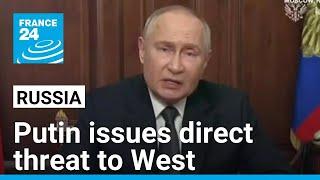 Putin issues direct threat to West, says Russia used new missiles in Ukraine • FRANCE 24 English