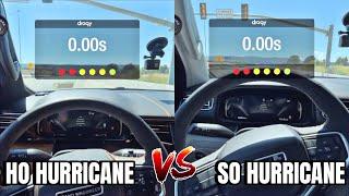 High Output Hurricane VS Standard Output Hurricane Drag Race!